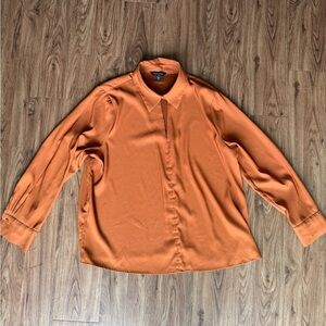 Banana Republic Orange Men’s Long-Sleeve Button-Down Shirt